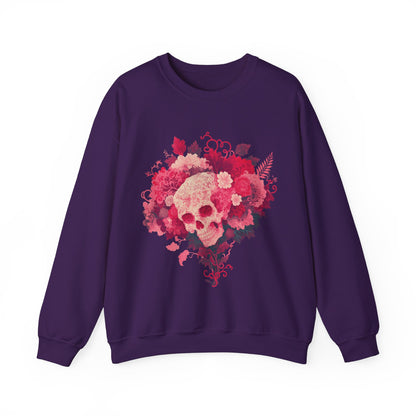 Skull Bouquet Unisex Heavy Blend™ Crewneck Sweatshirt