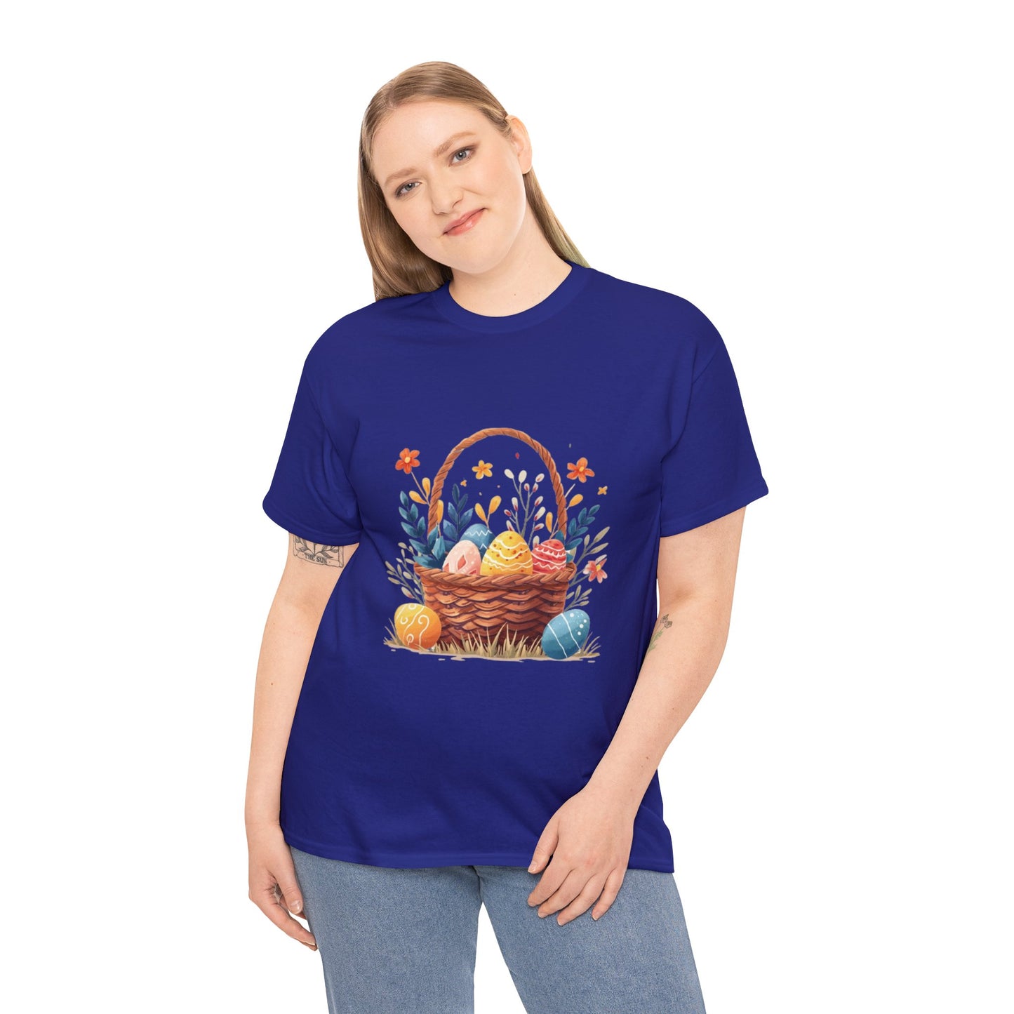 Easter Basket Unisex Heavy Cotton Tee