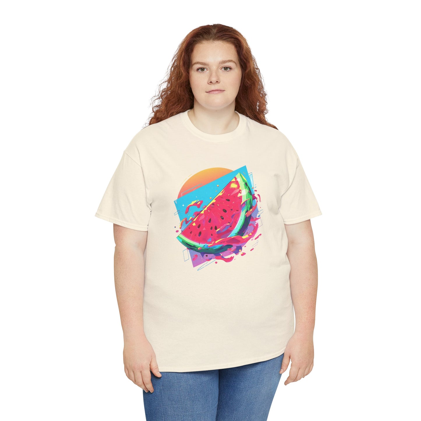Summer Watermelon Unisex Heavy Cotton Tee