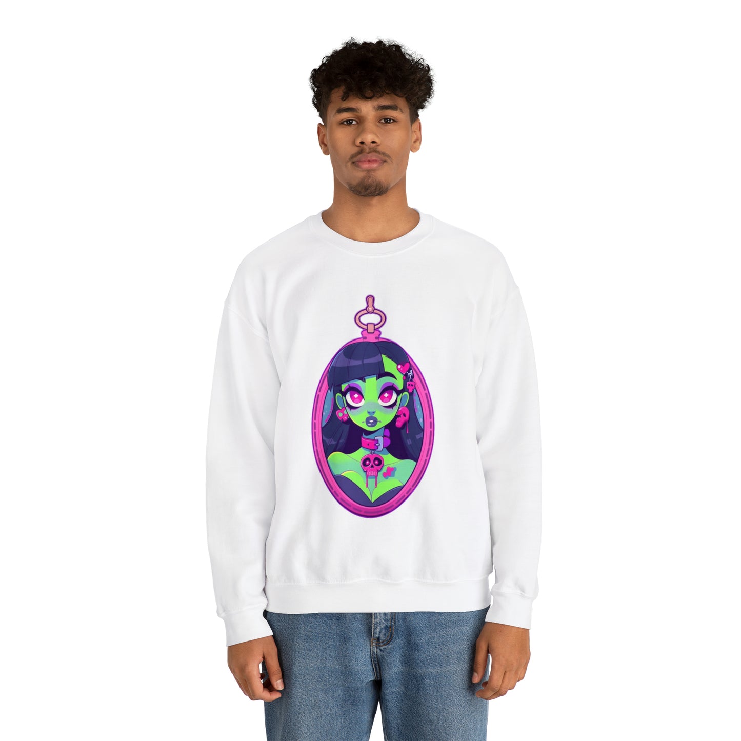 Zombie Locket Unisex Heavy Blend™ Crewneck Sweatshirt