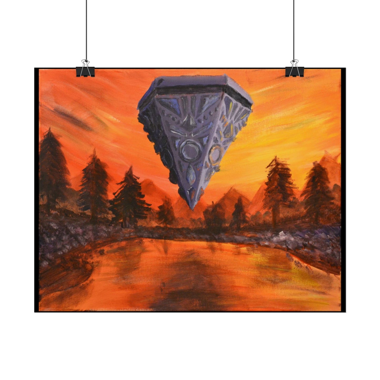 Rolled Poster - "The Skies are on Fire with Gods We Haven't Named Yet" or "Jeremy's Electro-matic Terraforming Machine"