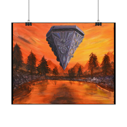 Rolled Poster - "The Skies are on Fire with Gods We Haven't Named Yet" or "Jeremy's Electro-matic Terraforming Machine"
