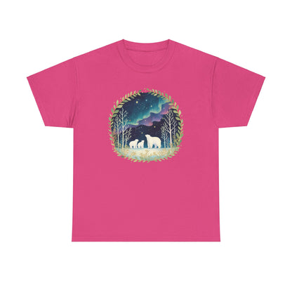 Aurora Polar Bears Unisex Heavy Cotton Tee