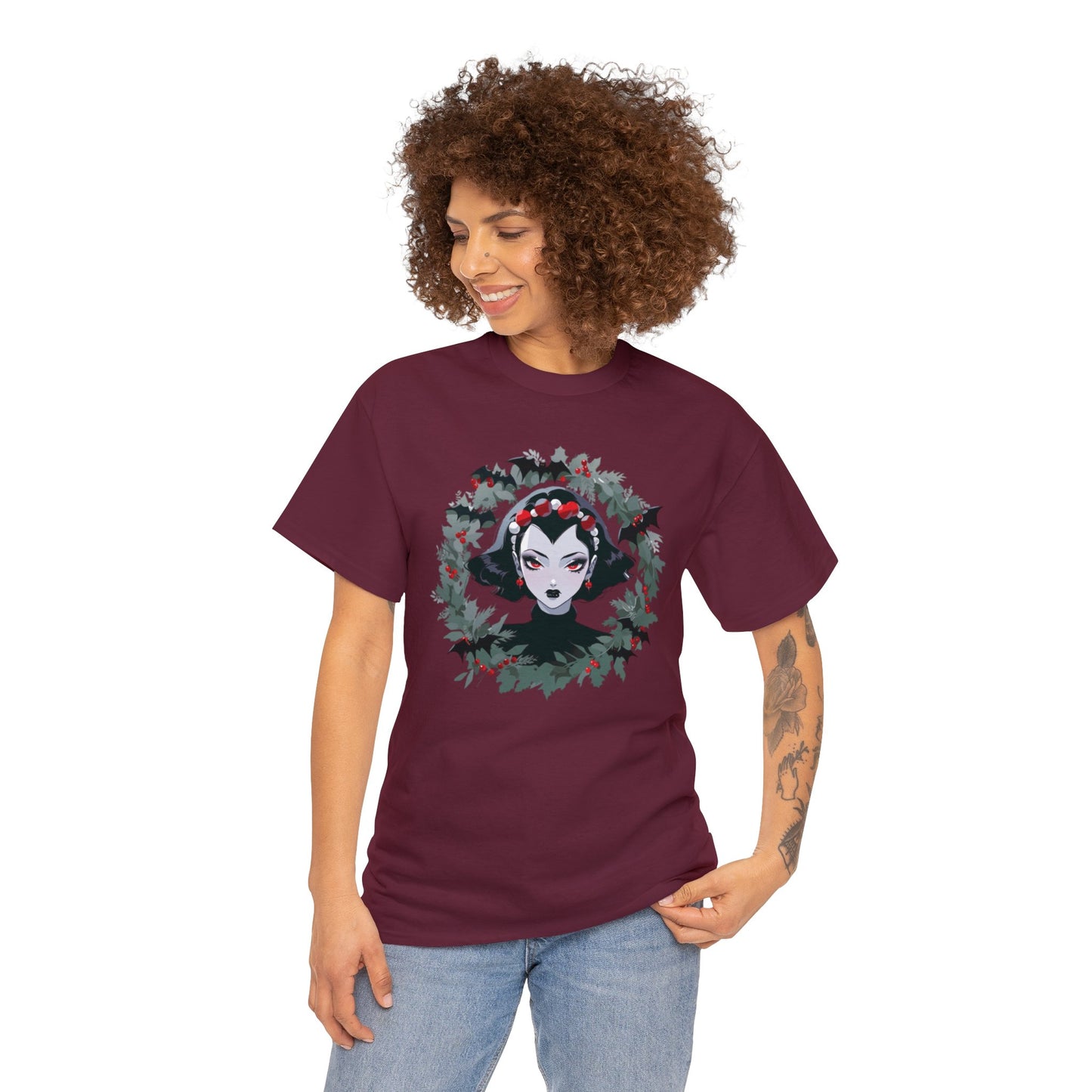 Vampire Wreath Unisex Heavy Cotton Tee