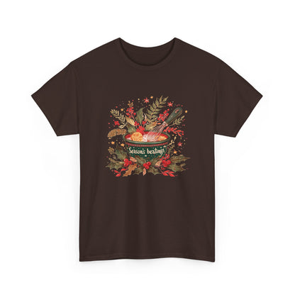 Season's Beatings (Baking) Unisex Heavy Cotton Tee