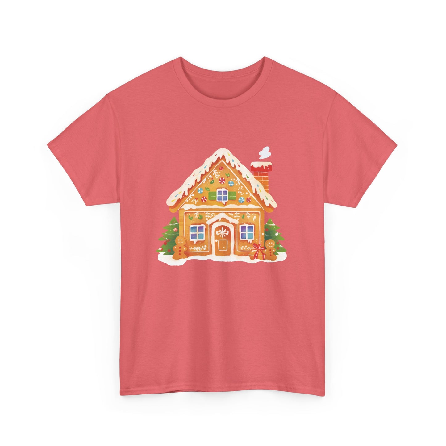 Gingerbread House Unisex Heavy Cotton Tee