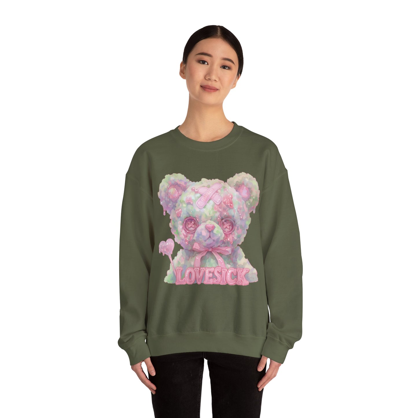 Lovesick Bear Unisex Heavy Blend™ Crewneck Sweatshirt