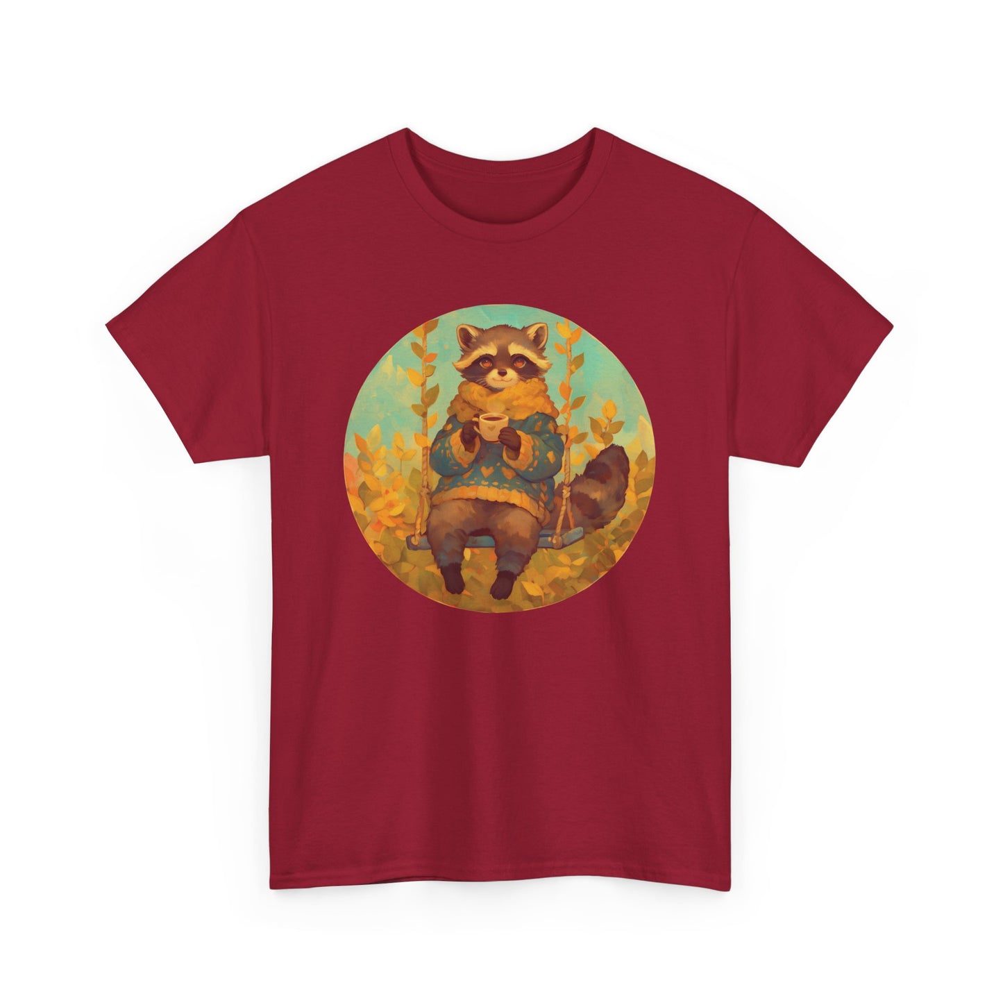 Cocoa Raccoon Unisex Heavy Cotton Tee