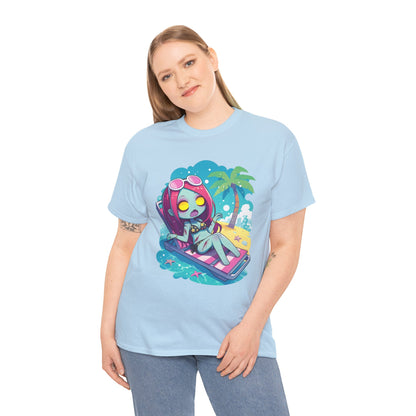 Beach Babe Zombie Unisex Heavy Cotton Tee