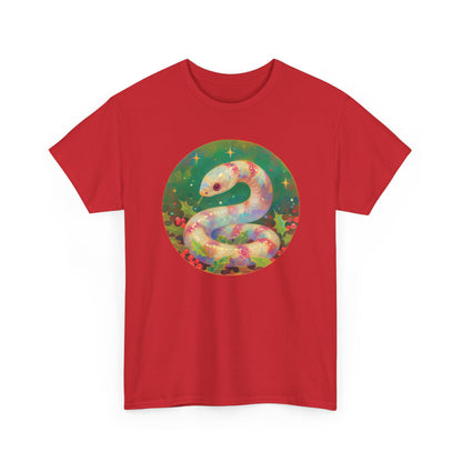 Candy Stripe Snake Unisex Heavy Cotton Tee