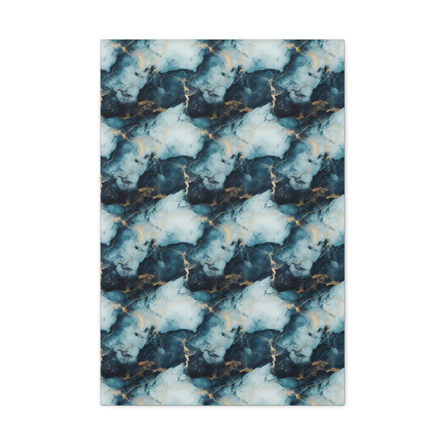 Cool Blue Marble Canvas Gallery Wrap