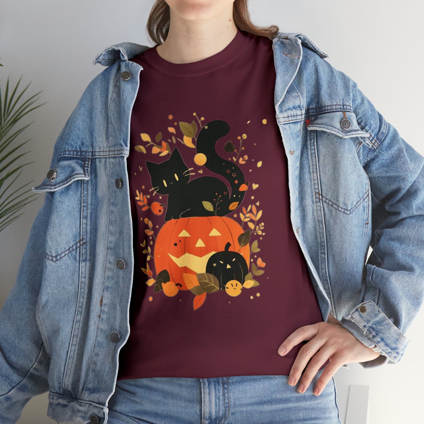Spooky Kitty Unisex Heavy Cotton Tee