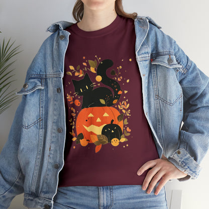Spooky Kitty Unisex Heavy Cotton Tee