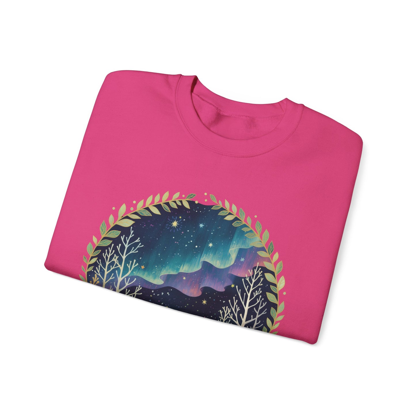 Aurora Polar Bears Unisex Heavy Blend™ Crewneck Sweatshirt
