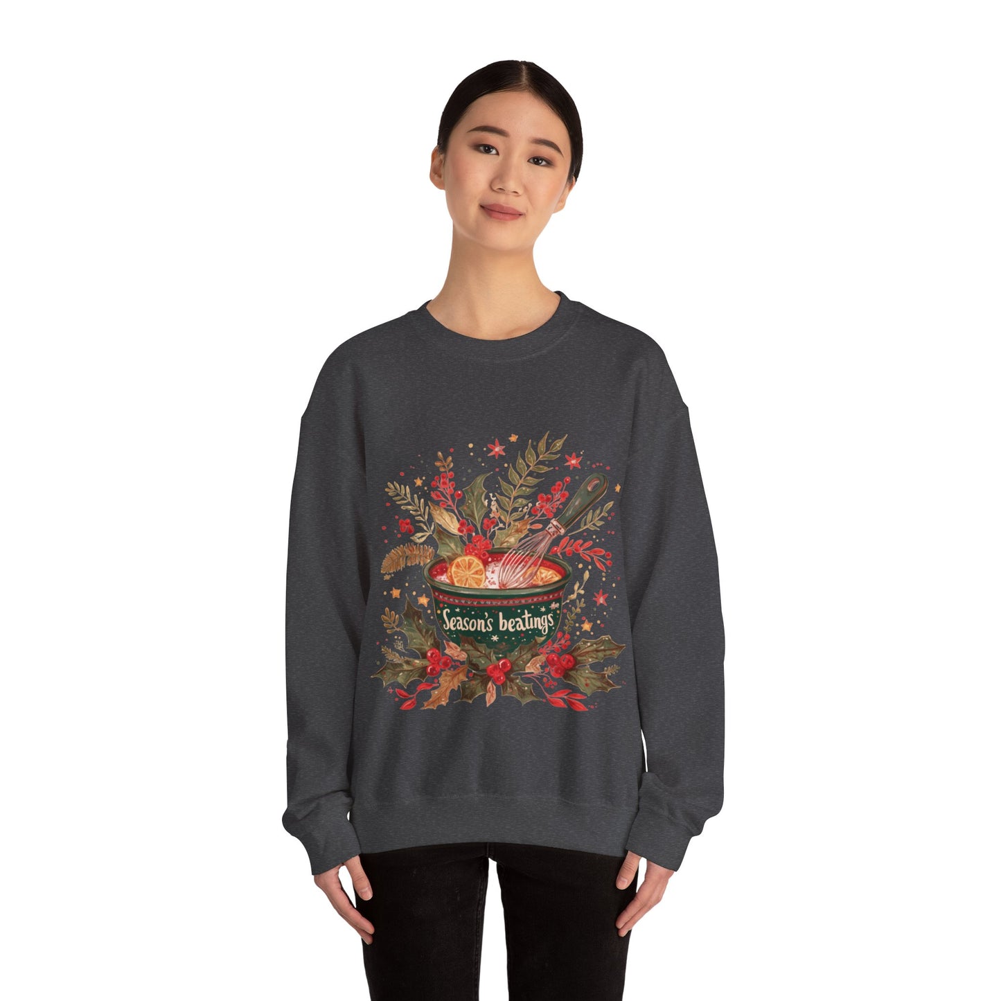 Season's Beatings (Baking) Unisex Heavy Blend™ Crewneck Sweatshirt