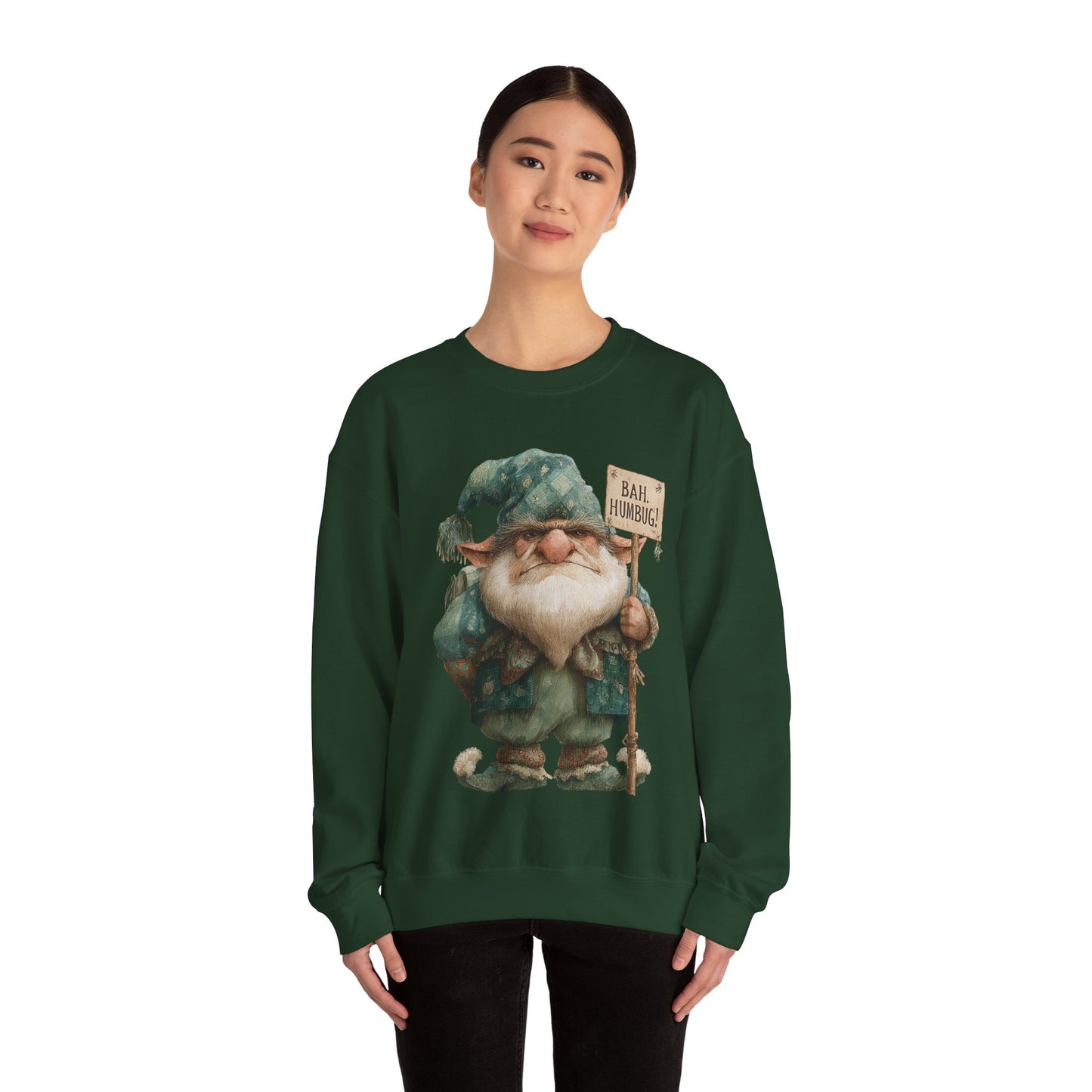 Grumpy Elf Unisex Heavy Blend™ Crewneck Sweatshirt