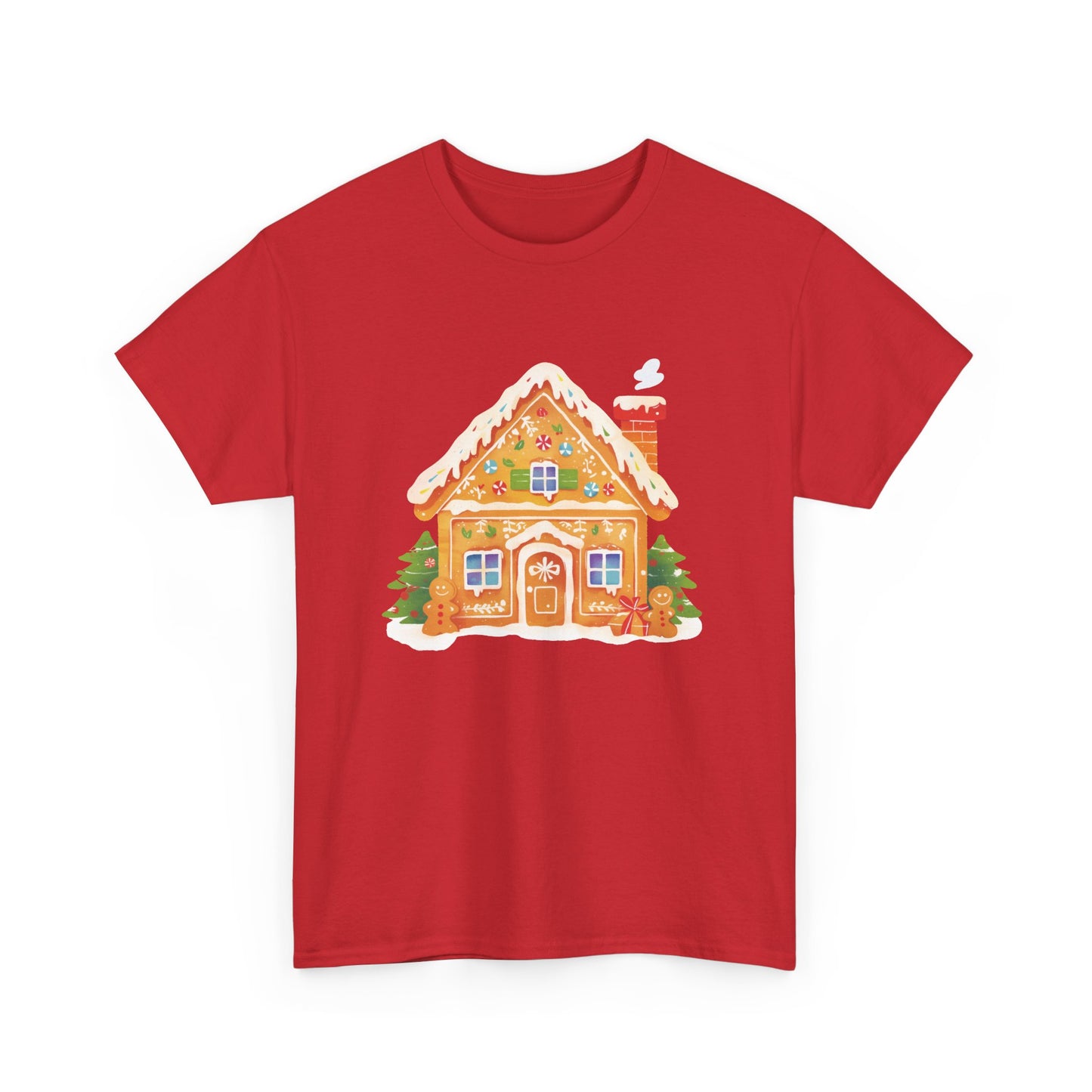 Gingerbread House Unisex Heavy Cotton Tee