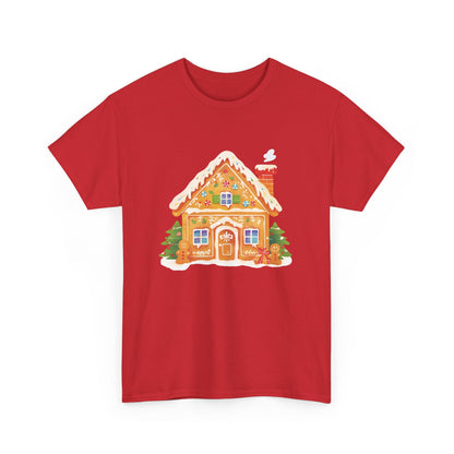 Gingerbread House Unisex Heavy Cotton Tee