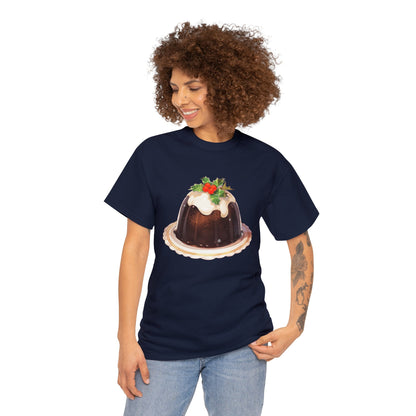 Christmas Pudding Unisex Heavy Cotton Tee