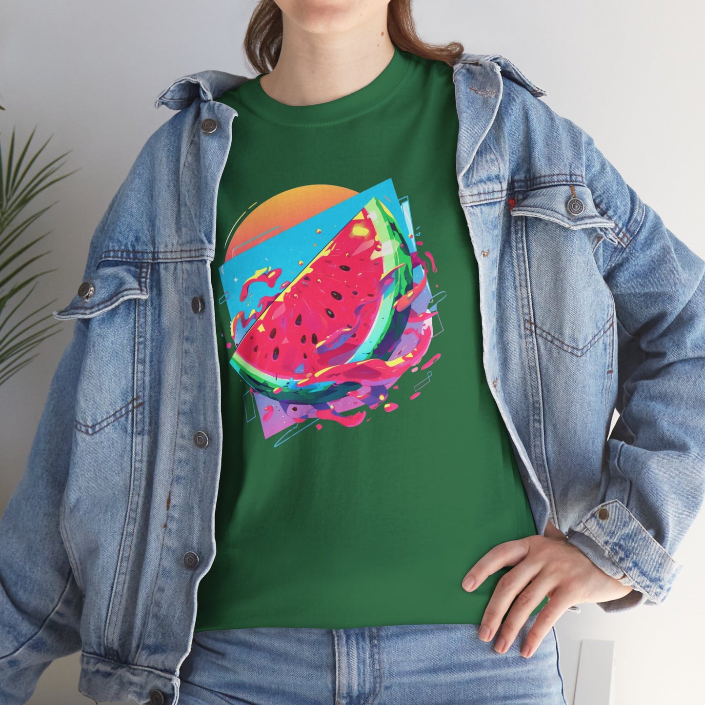 Summer Watermelon Unisex Heavy Cotton Tee
