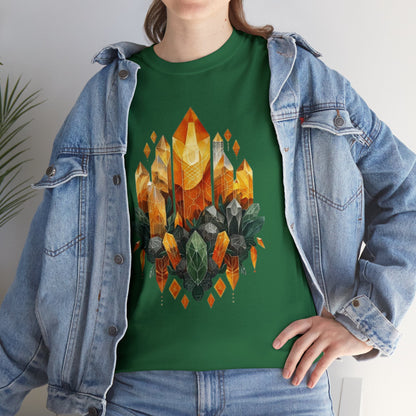 Earthen Crystal Cluster Unisex Heavy Cotton Tee