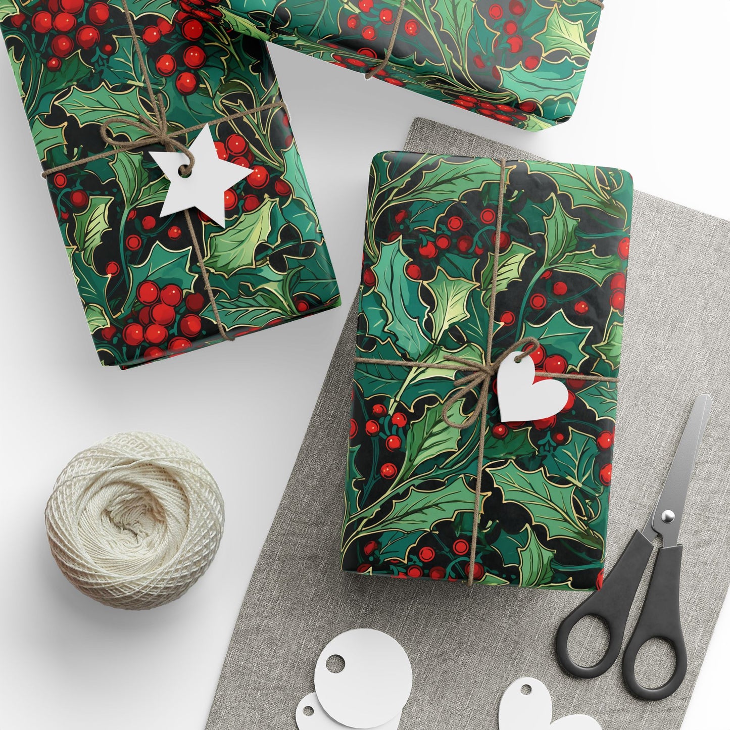 Holly Wrapping Papers