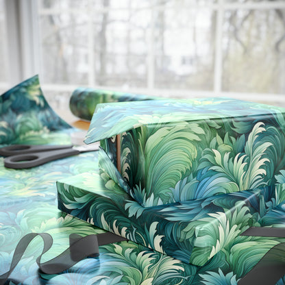 Peacock Flourishes Wrapping Papers