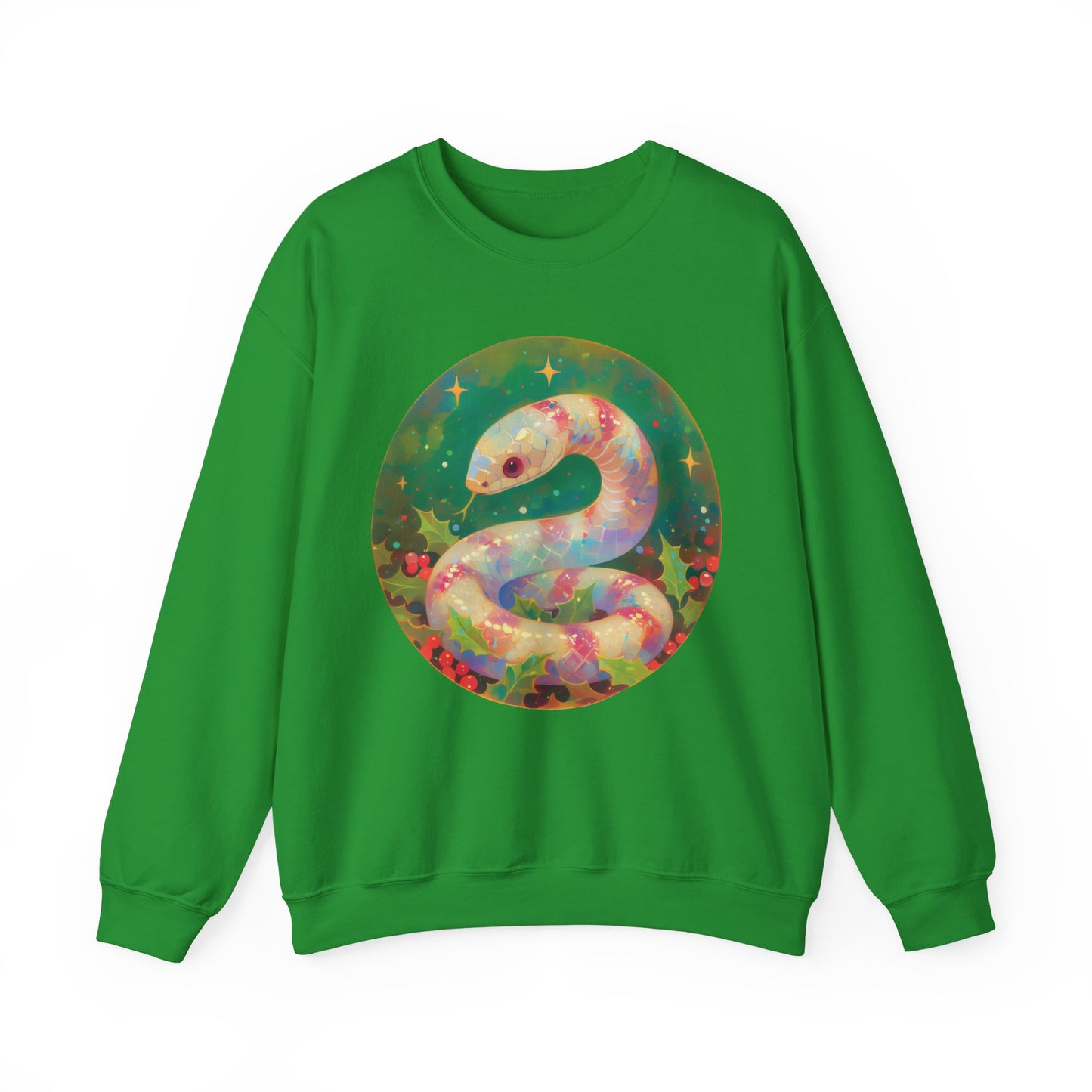 Candy Stripe Snake Unisex Heavy Blend™ Crewneck Sweatshirt