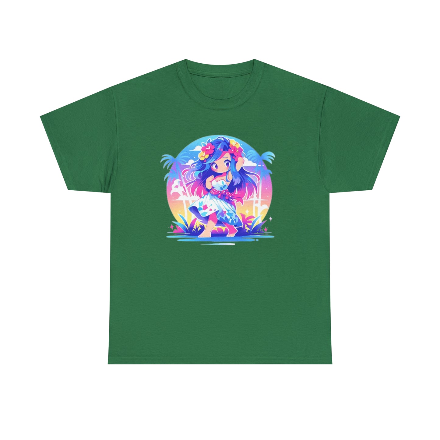 Hula Girl Unisex Heavy Cotton Tee