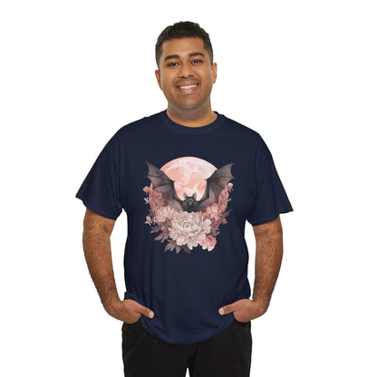 Strawberry Moon Bat Unisex Heavy Cotton Tee