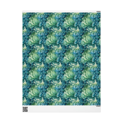 Peacock Flourishes Wrapping Papers