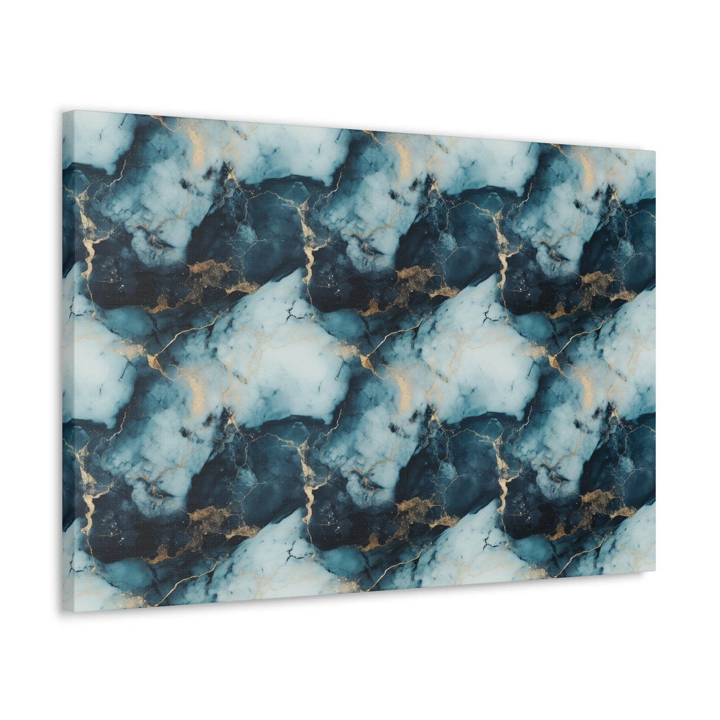 Cool Blue Marble Canvas Gallery Wrap