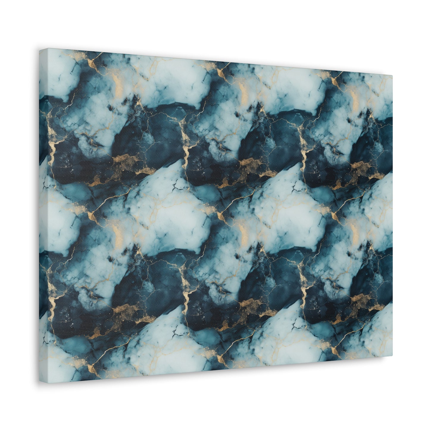 Cool Blue Marble Canvas Gallery Wrap