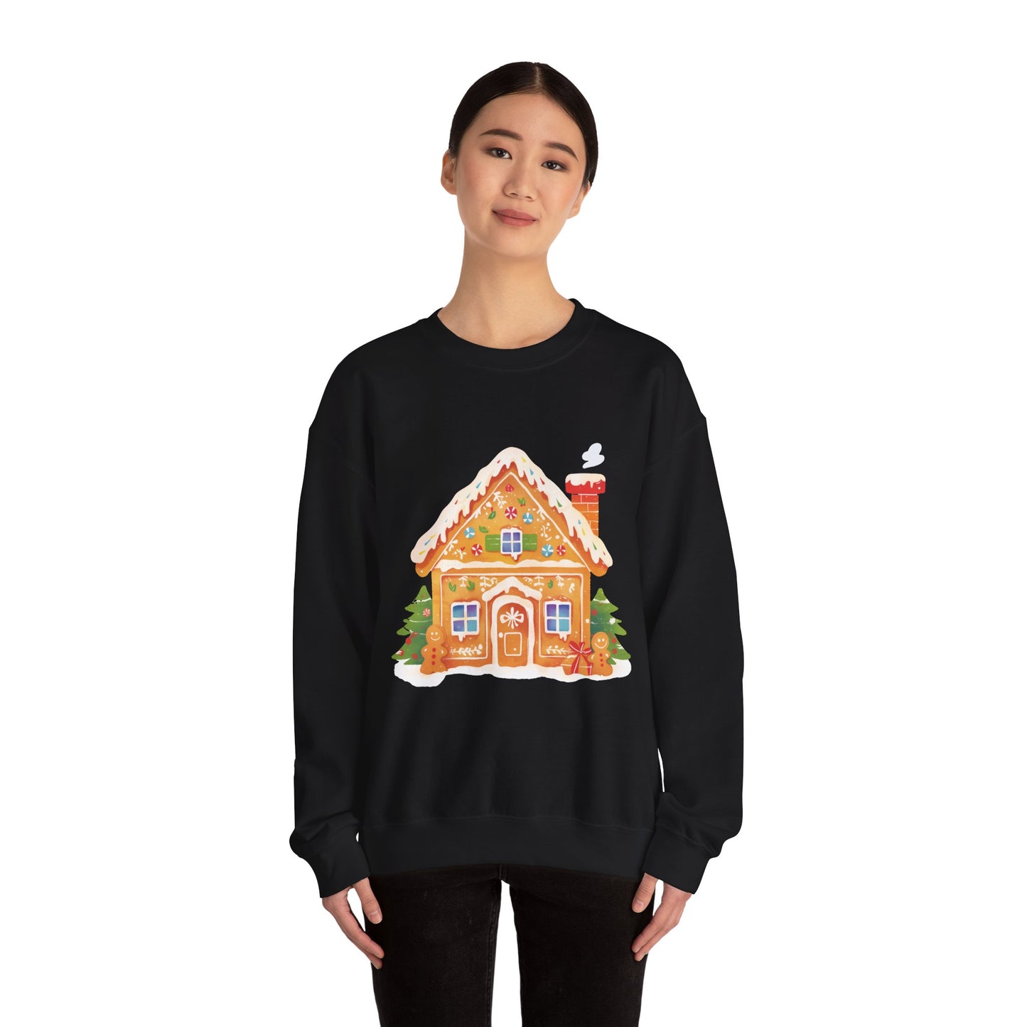 Gingerbread House Unisex Heavy Blend™ Crewneck Sweatshirt