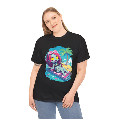 Beach Babe Zombie Unisex Heavy Cotton Tee