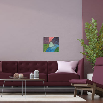 "It All Started Here, Where The Prism Landed" - acrylic art print