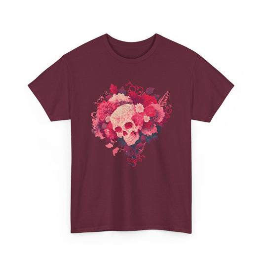 Skull Bouquet Unisex Heavy Cotton Tee