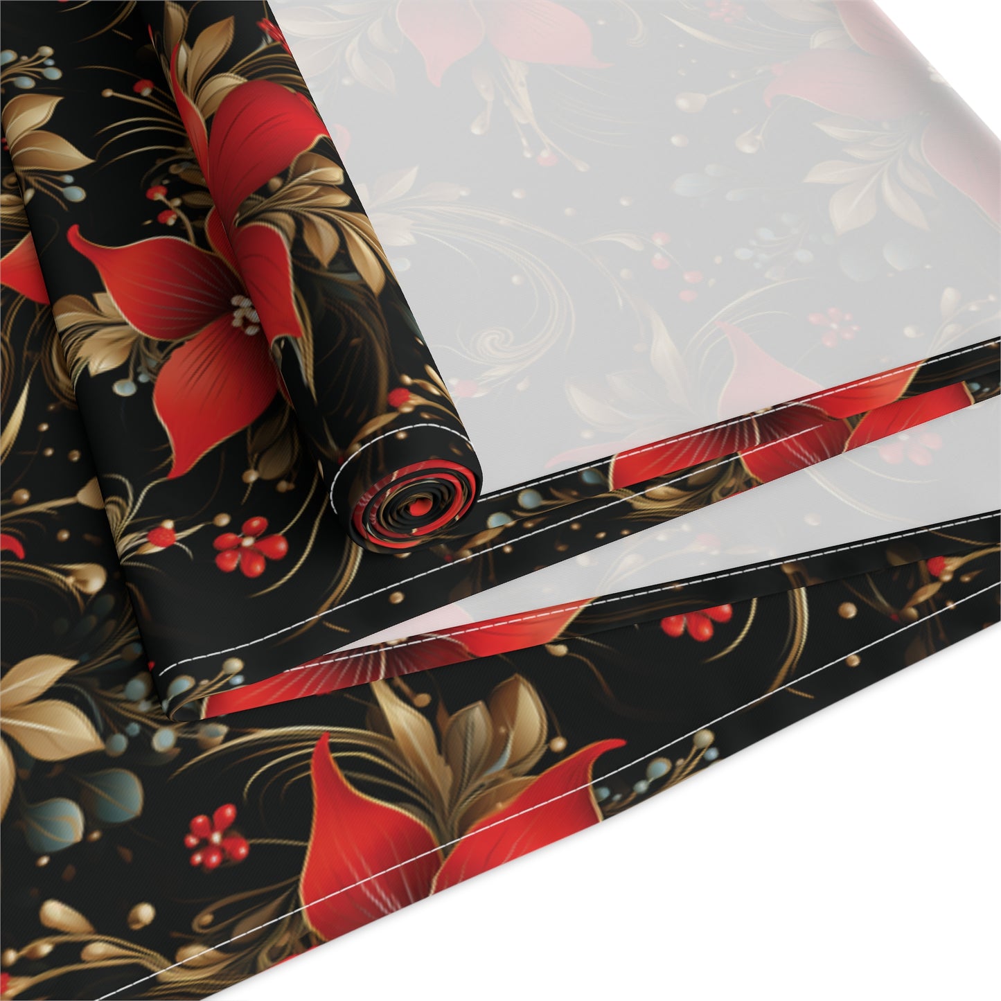 Pretty Poinsettias Table Runner (Cotton, Poly)