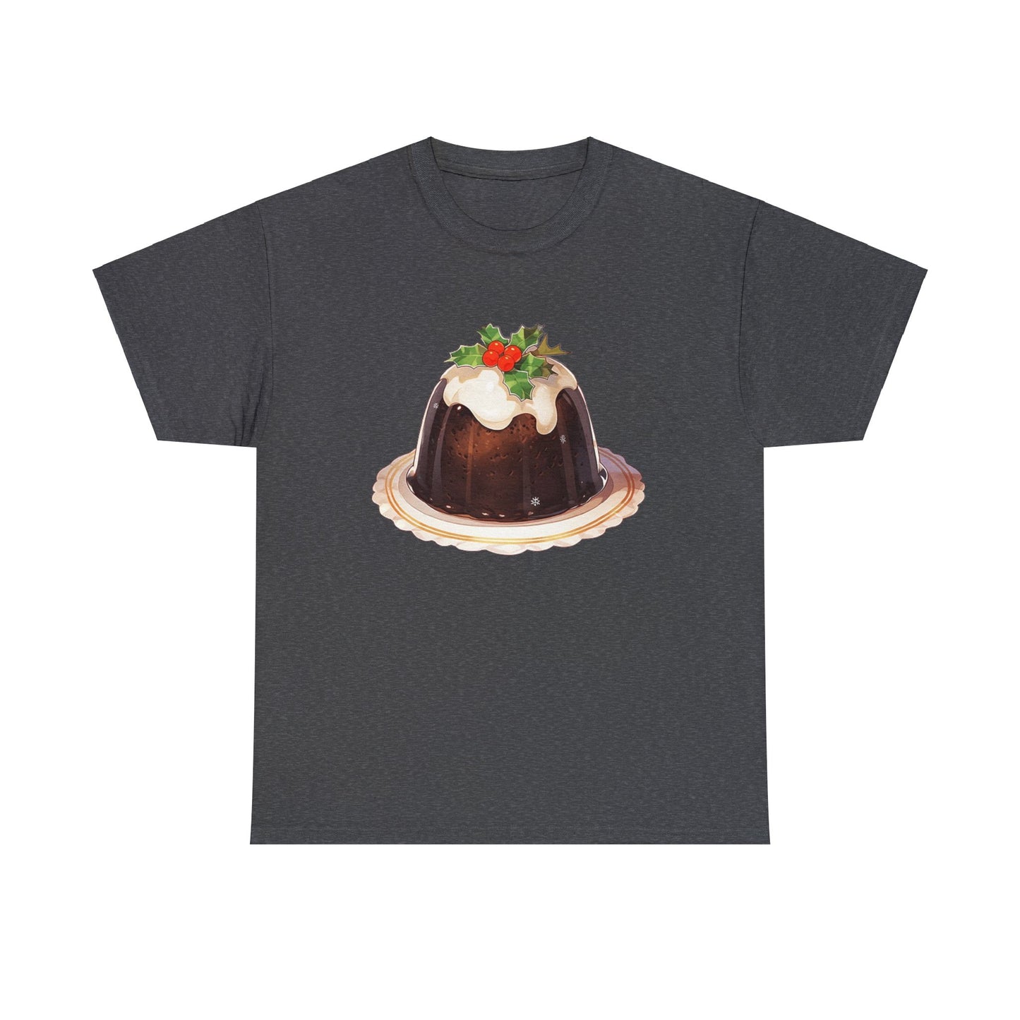 Christmas Pudding Unisex Heavy Cotton Tee