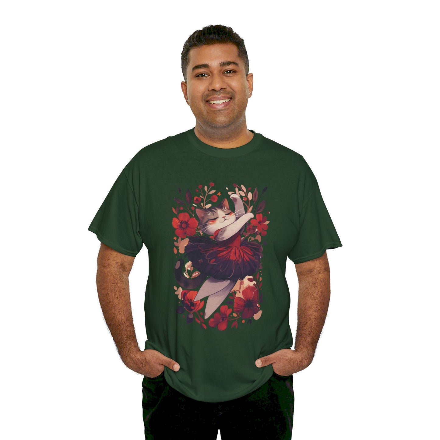 Ballet Cat Unisex Heavy Cotton Tee