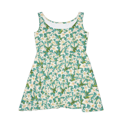 Easter Lilies Women's Skater Dress (AOP)