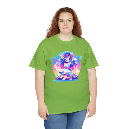 Hula Girl Unisex Heavy Cotton Tee