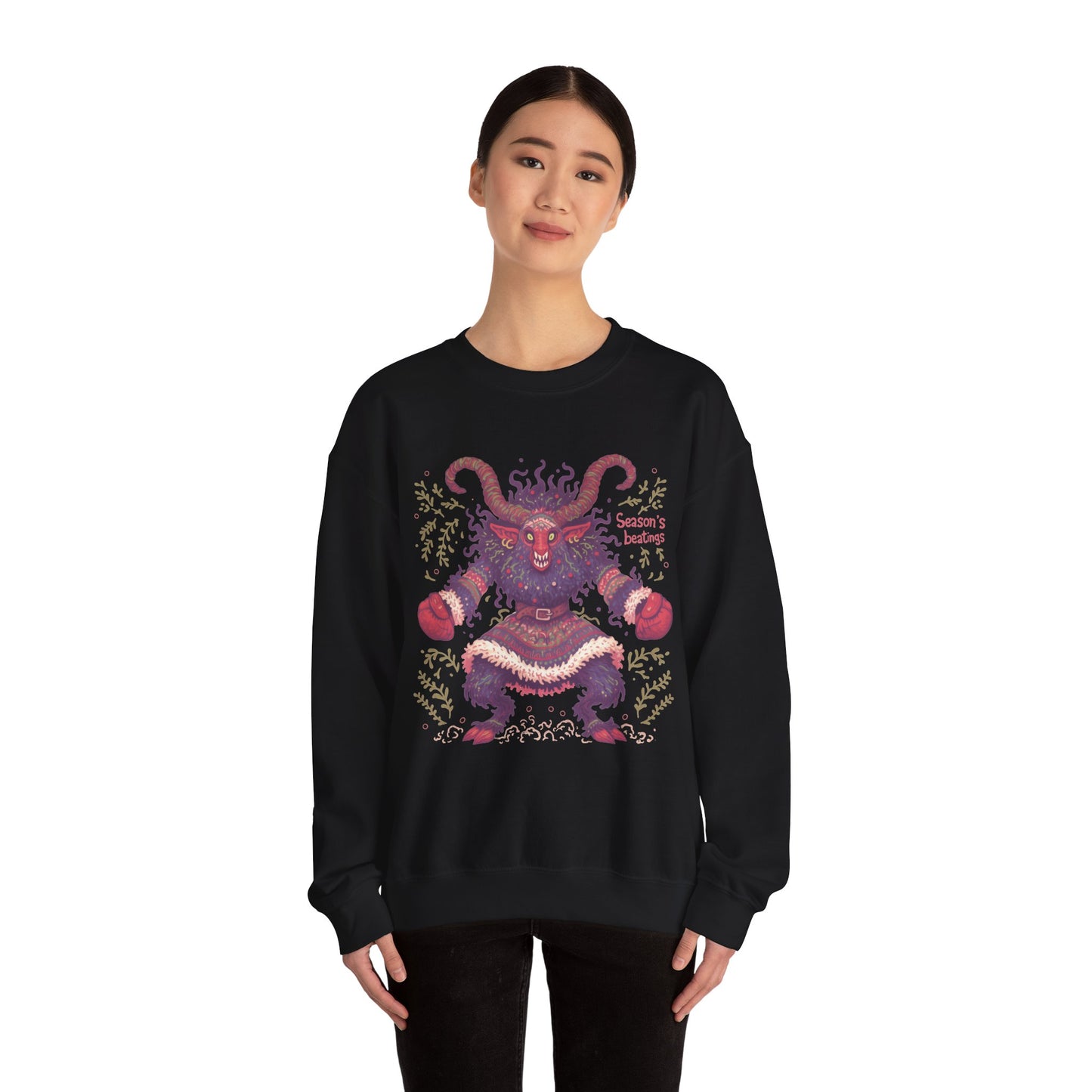 Season's Beatings (Krampus) Unisex Heavy Blend™ Crewneck Sweatshirt
