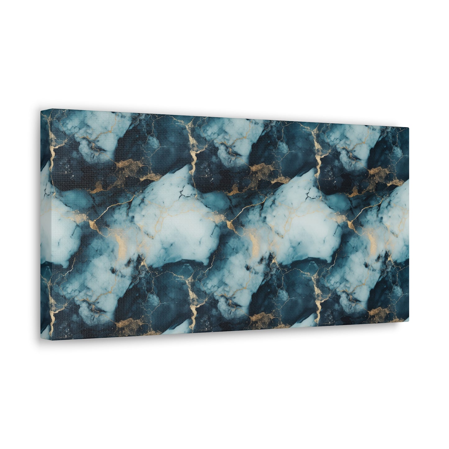 Cool Blue Marble Canvas Gallery Wrap