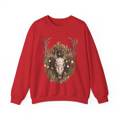 Reindeer Skull Unisex Heavy Blend™ Crewneck Sweatshirt