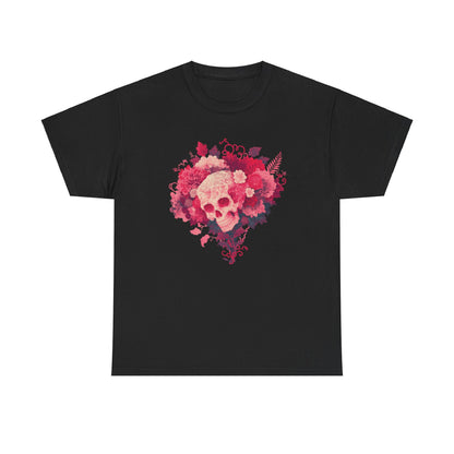 Skull Bouquet Unisex Heavy Cotton Tee