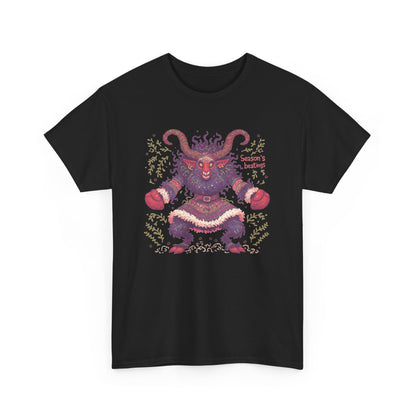 Season's Beatings (Krampus) Unisex Heavy Cotton Tee