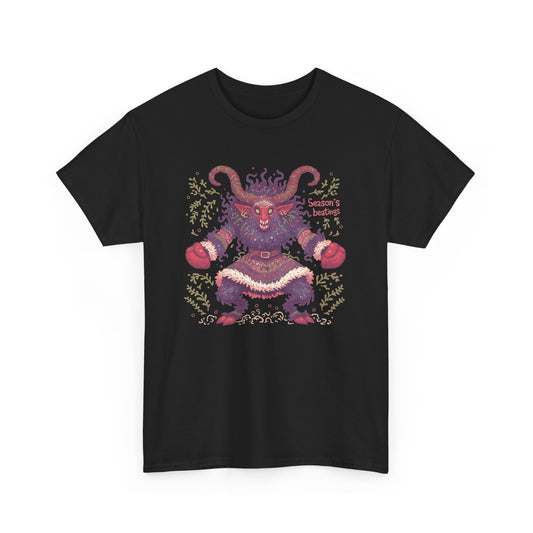 Season's Beatings (Krampus) Unisex Heavy Cotton Tee