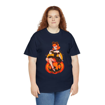 Pumpkin Pinup Unisex Heavy Cotton Tee