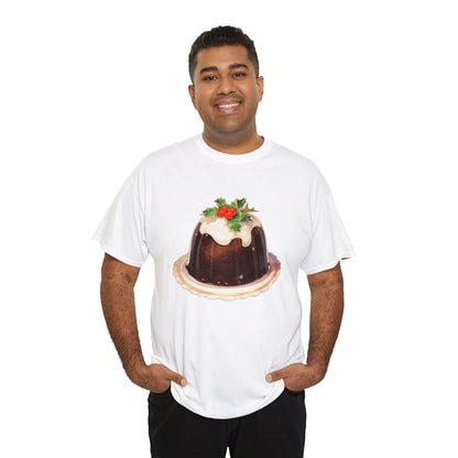 Christmas Pudding Unisex Heavy Cotton Tee
